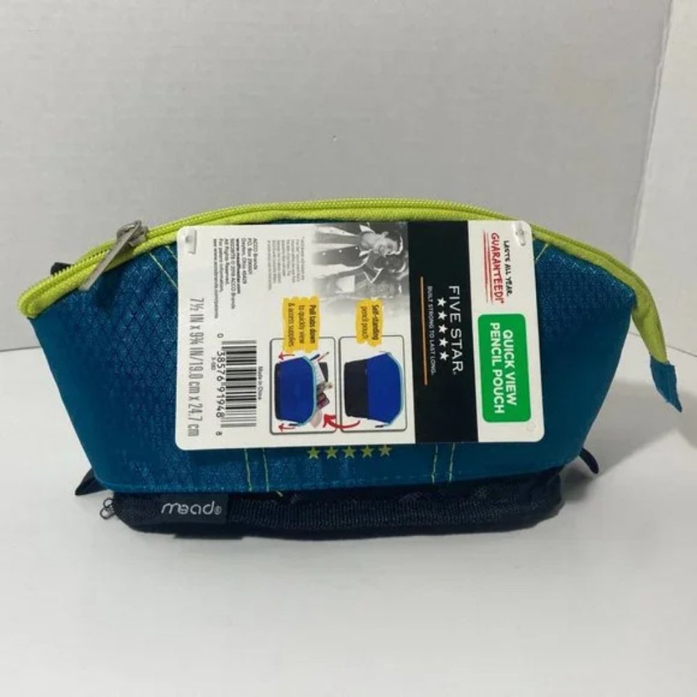 Expandable Makeup Bag Pencil Zipper Organizer